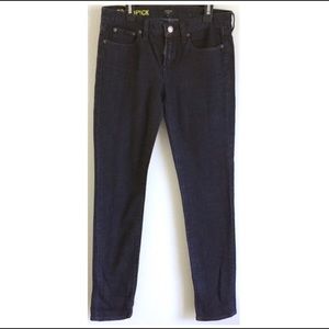 NWT J. Crew toothpick stretch super skinny dark wash jeans Size 27
